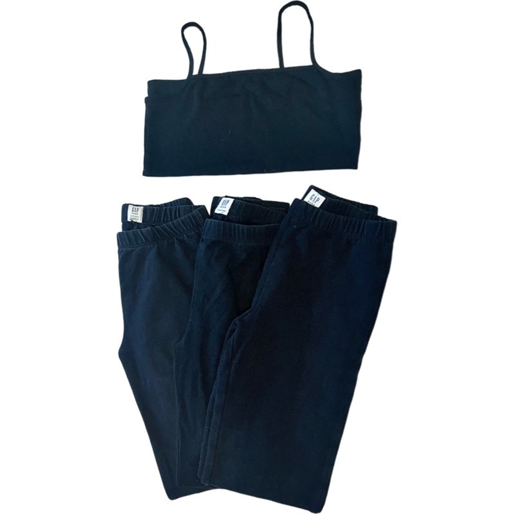 BASIC BLACK LEGGINGS & TANK TOP ~ SIZE 8 & 10 ~ GAP KIDS